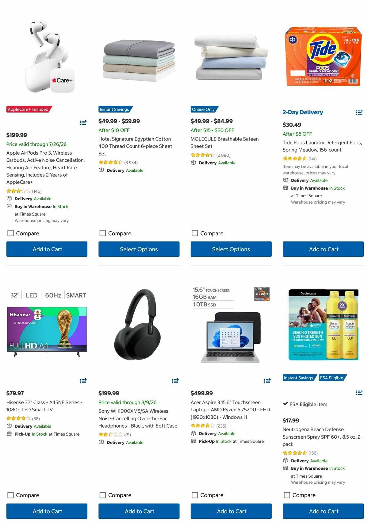 Costco Back to School Weekly Ad from July 20