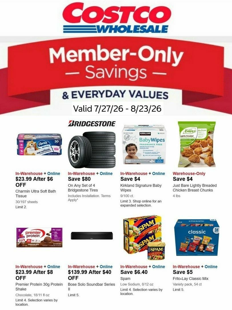 Costco Weekly Ad from July 27
