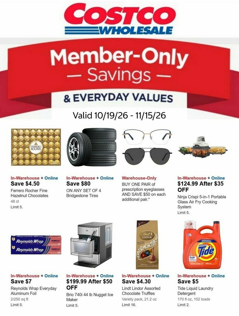 Costco Weekly Ad from October 19