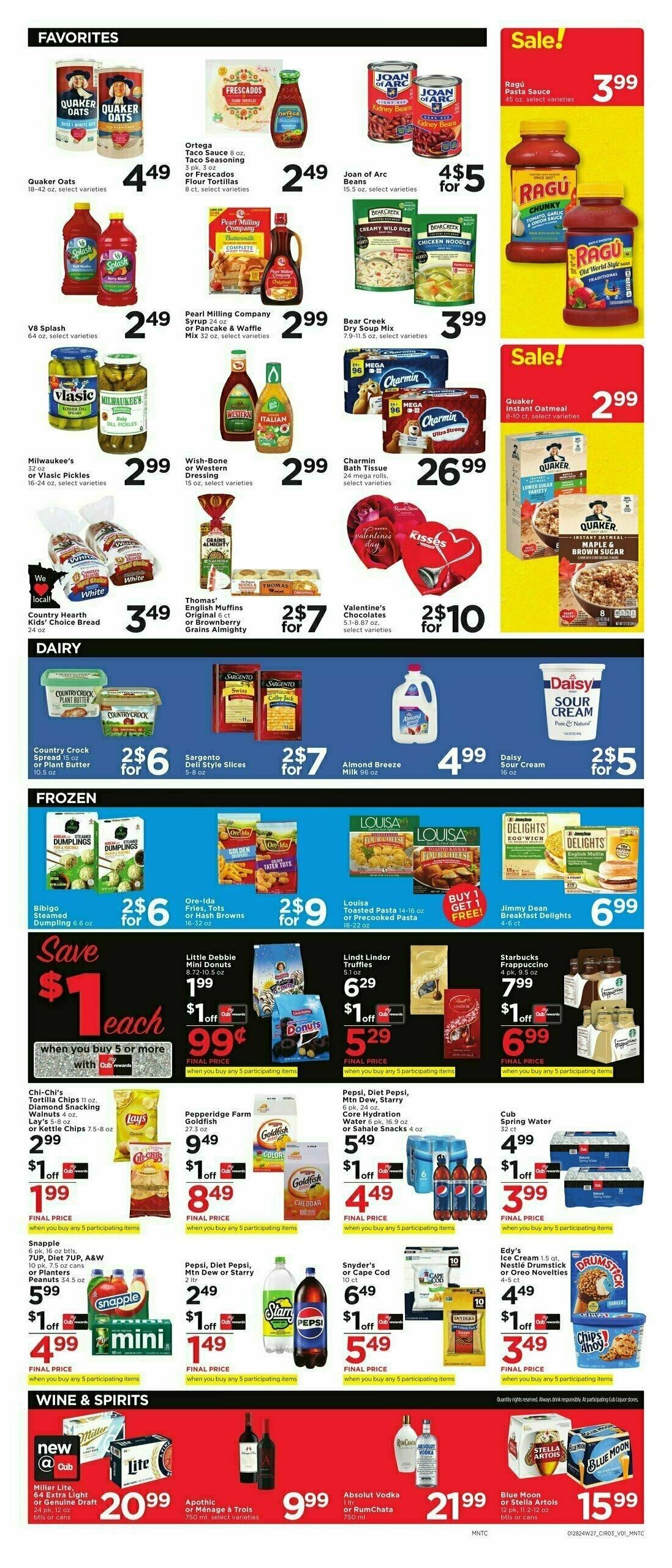 Cub Foods Big Sale Weekly Ad from January 28