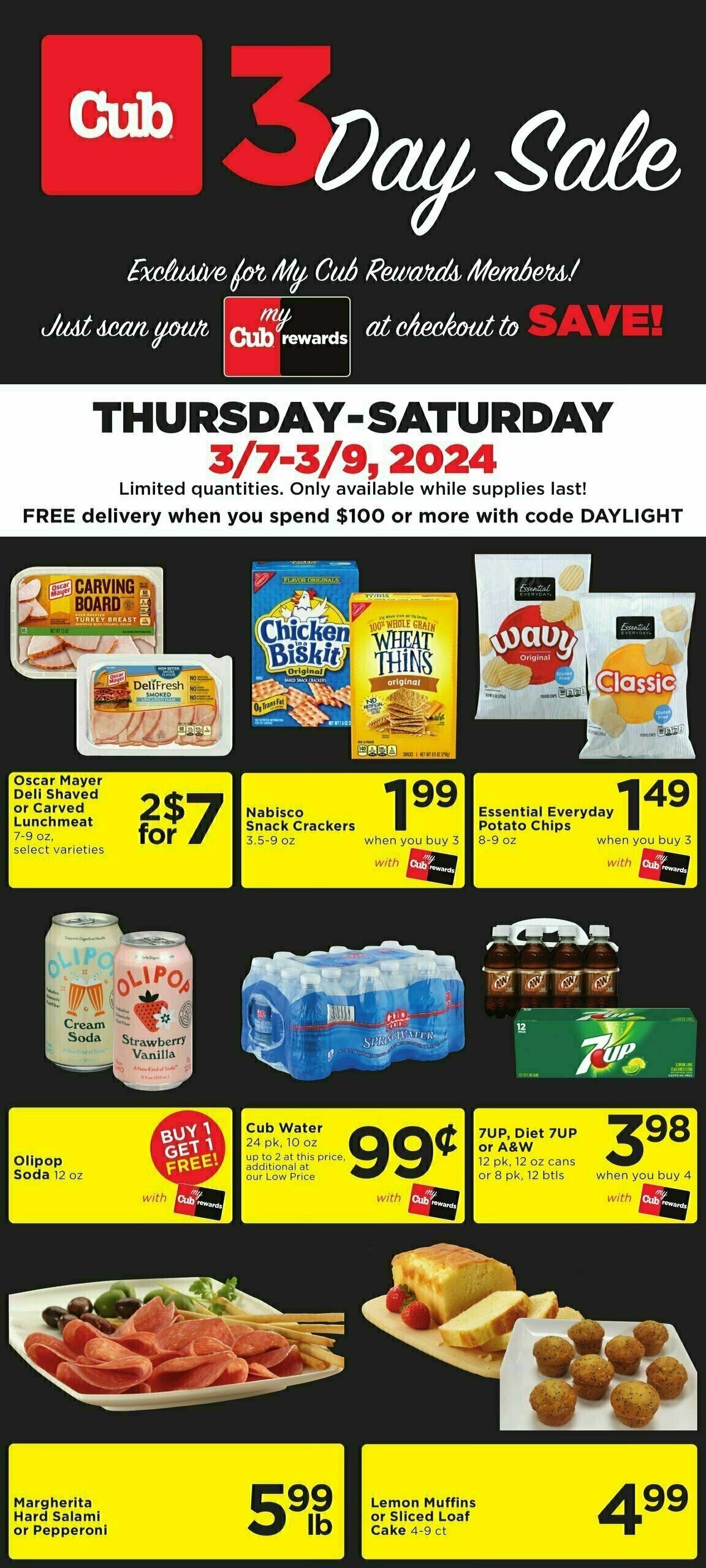 Cub Foods 3 Day Sale Weekly Ad from March 7