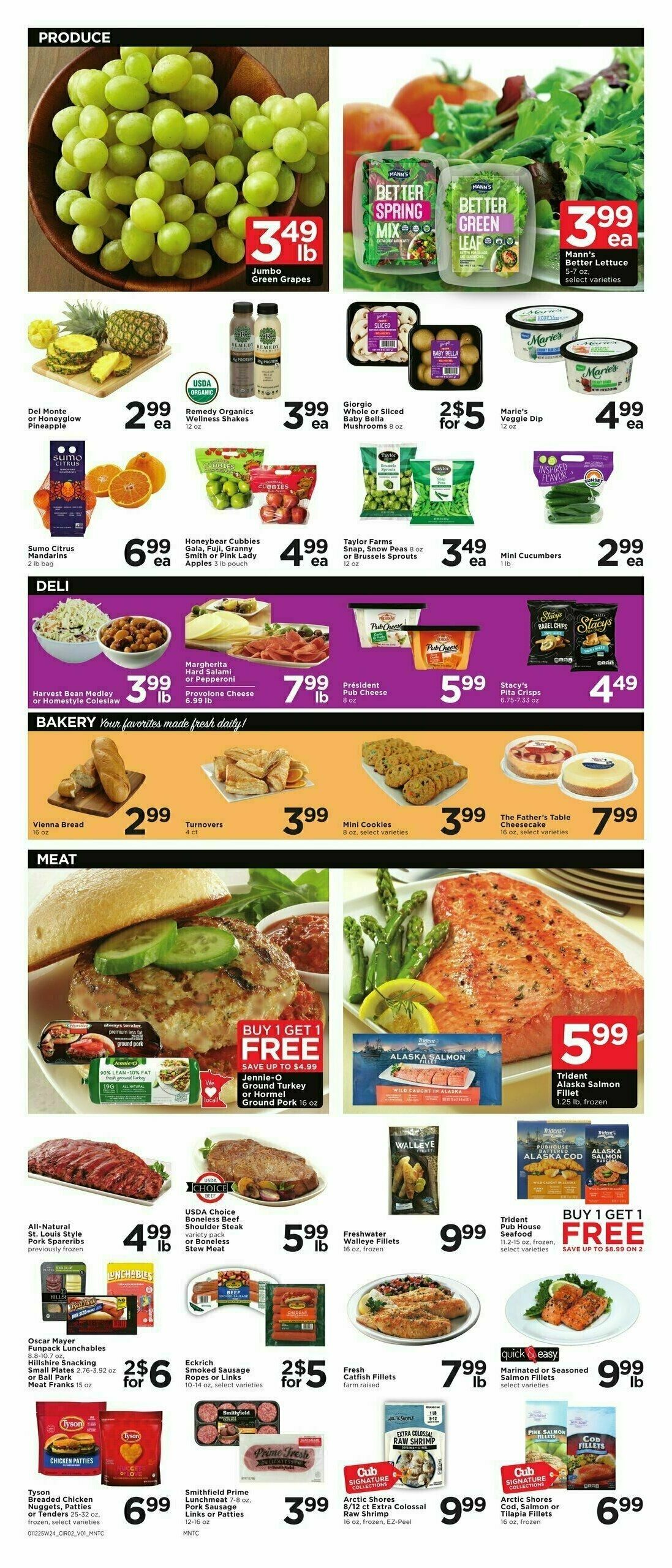Cub Foods Weekly Ad from January 12