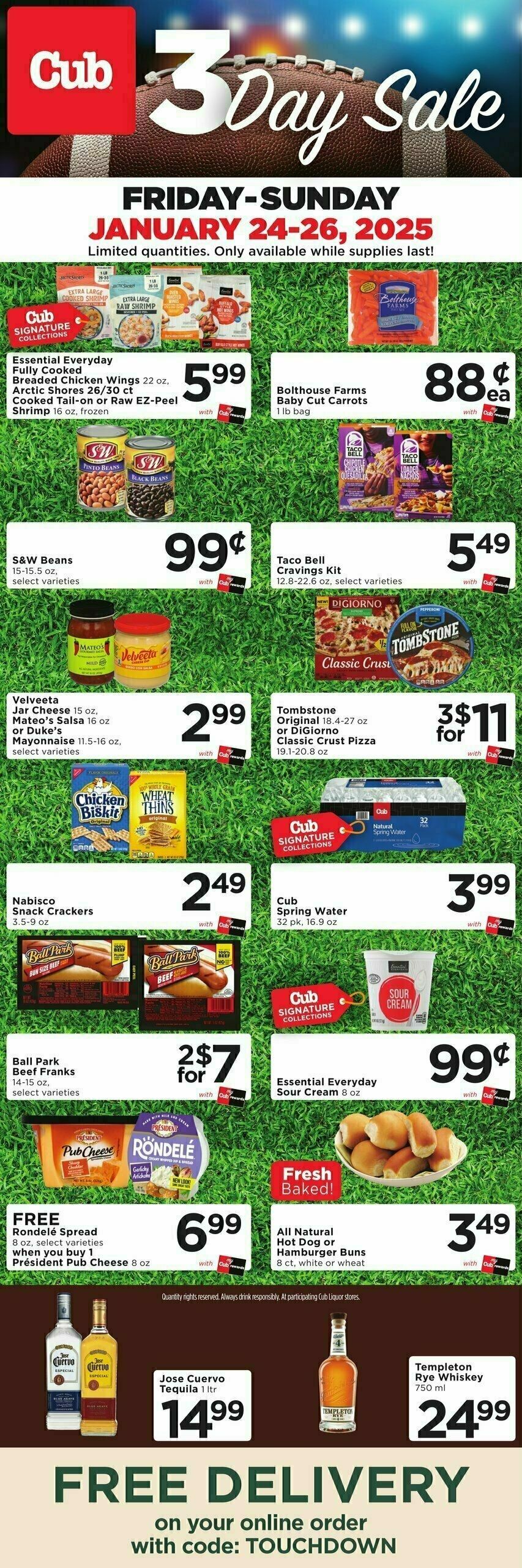 Cub Foods 3 DAY SALE Weekly Ad from January 24