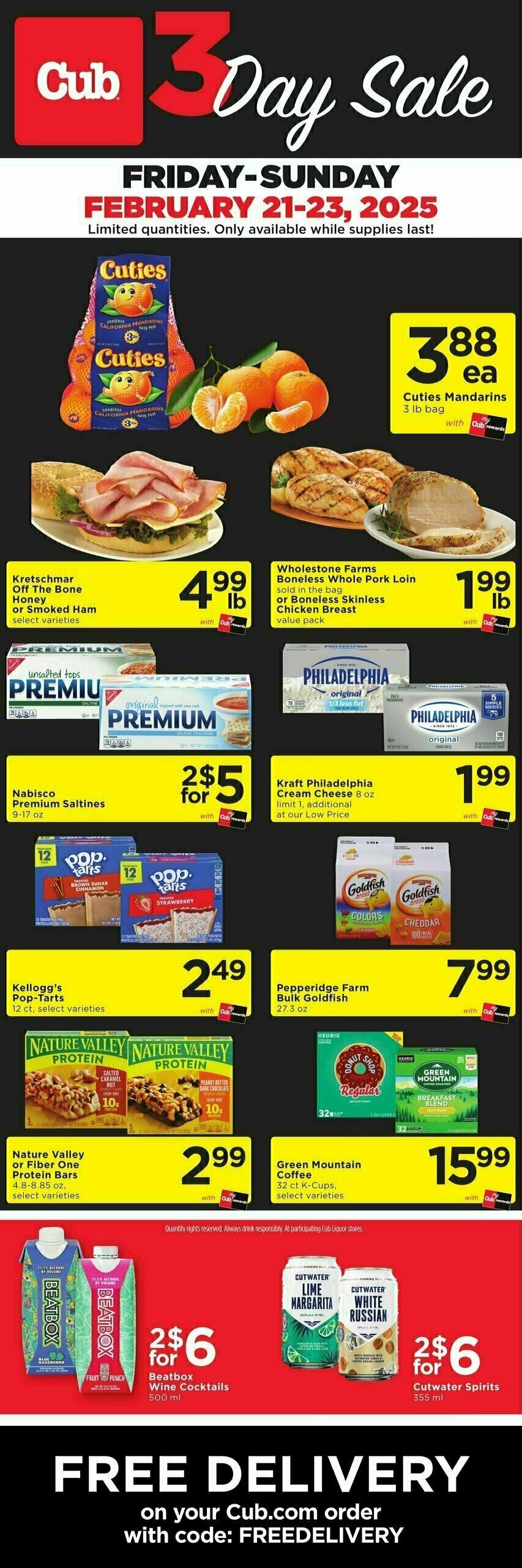 Cub Foods 3 DAY SALE Weekly Ad from February 21