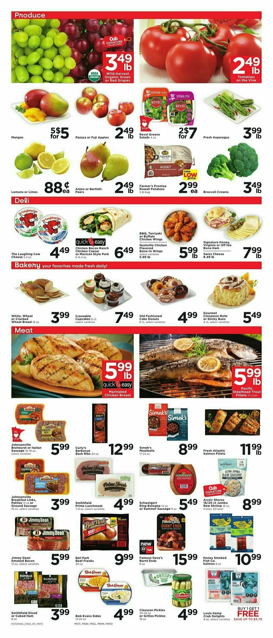 Cub Foods Weekly Ad from July 27