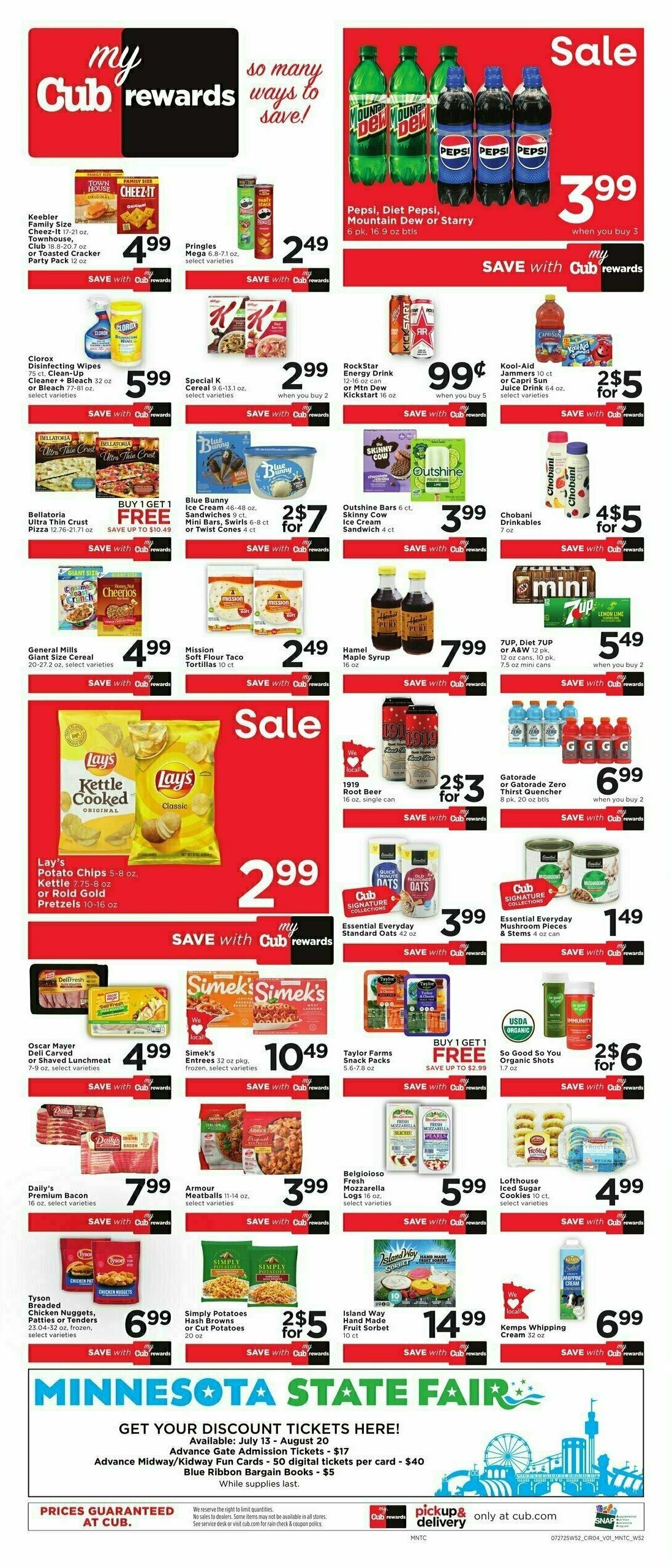 Cub Foods Weekly Ad from July 27