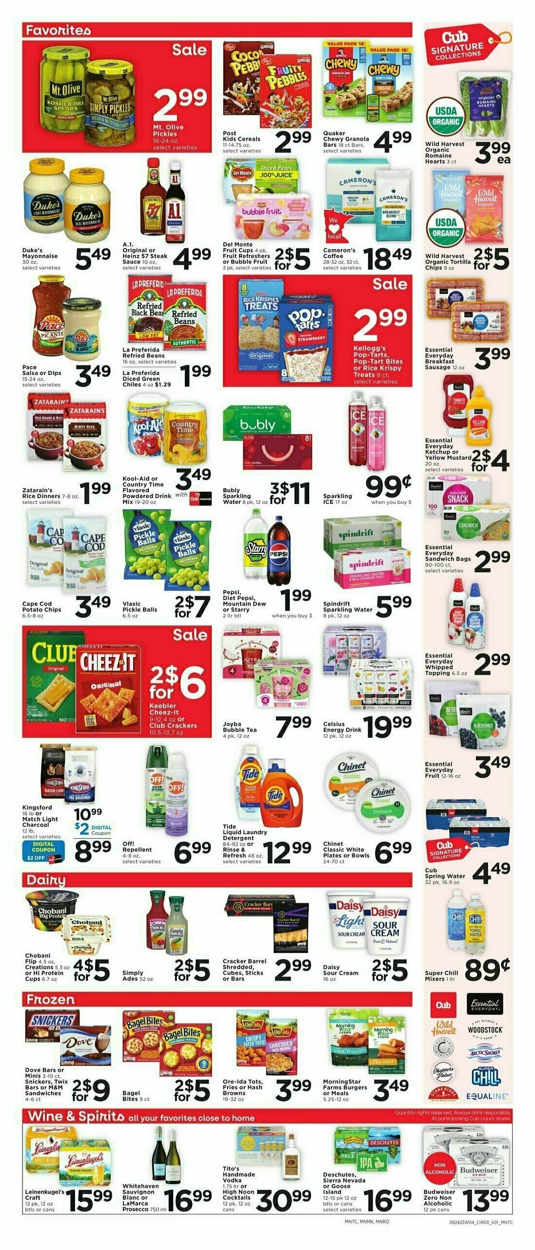 Cub Foods Weekly Ad from August 24