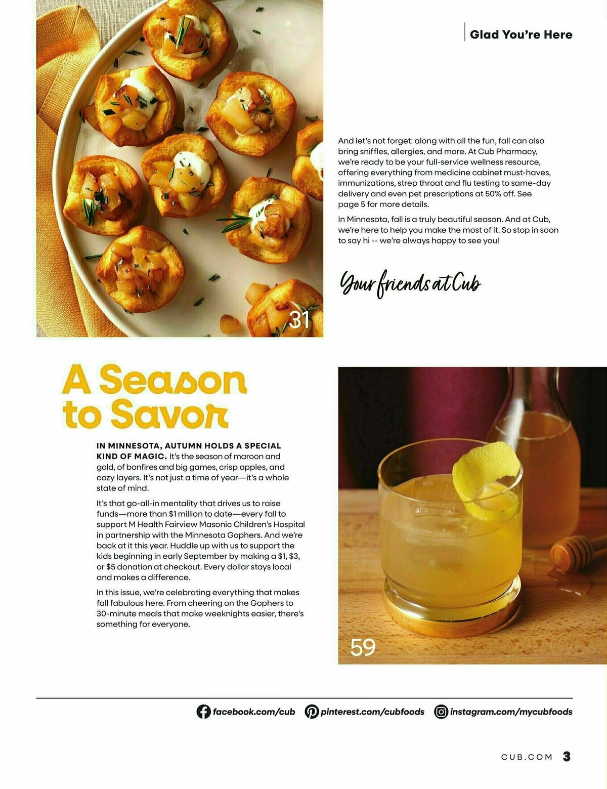 Cub Foods Shop Happy, Flavors of Fall Weekly Ad from September 1