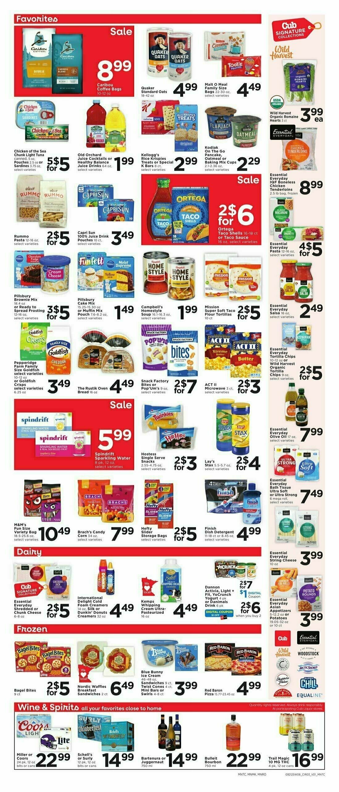 Cub Foods Weekly Ad from September 21