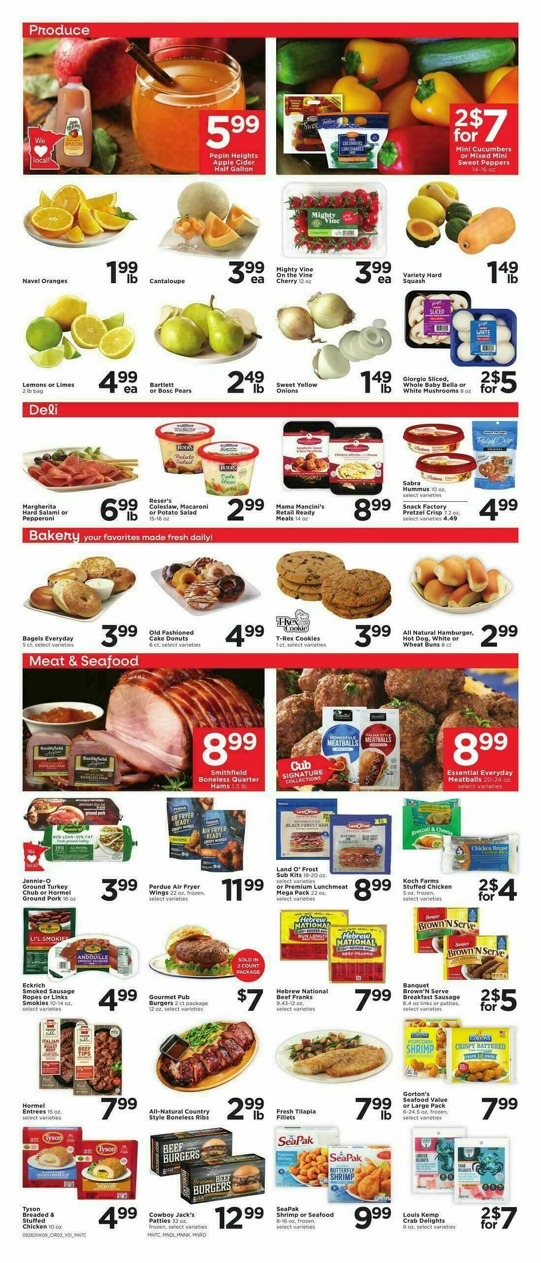 Cub Foods Weekly Ad from September 28