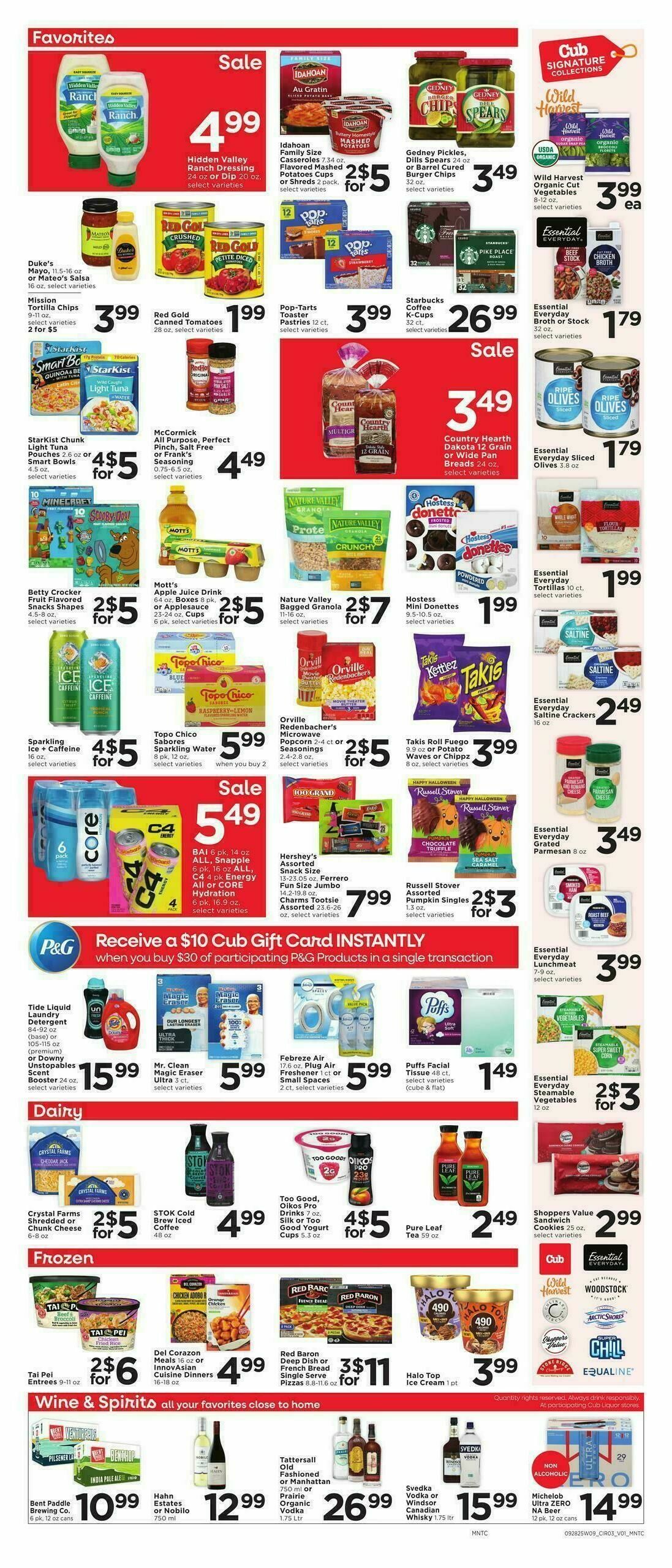 Cub Foods Weekly Ad from September 28