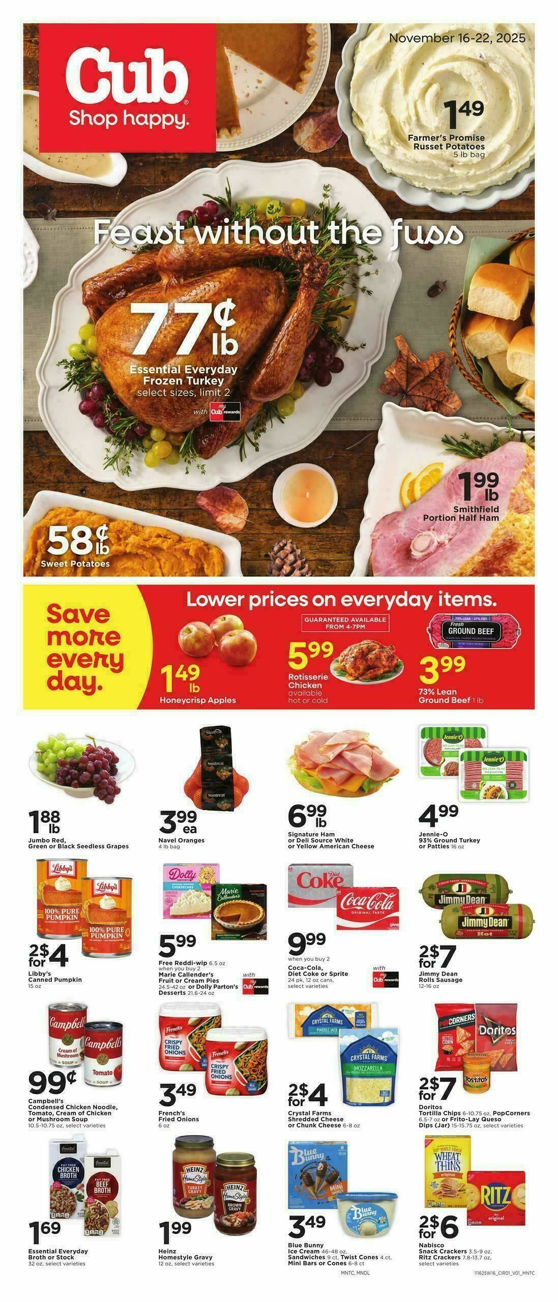 Cub Foods Weekly Ad from November 16