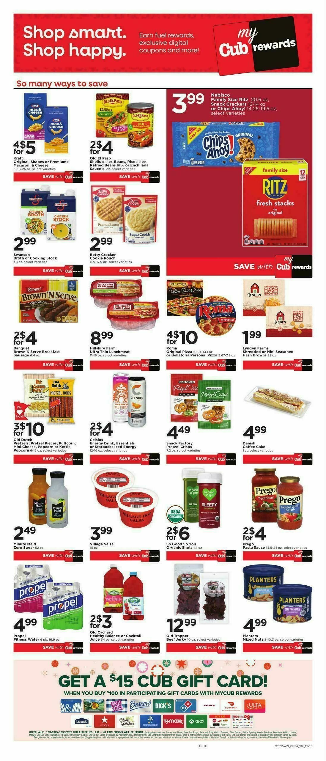 Cub Foods Weekly Ad from December 7