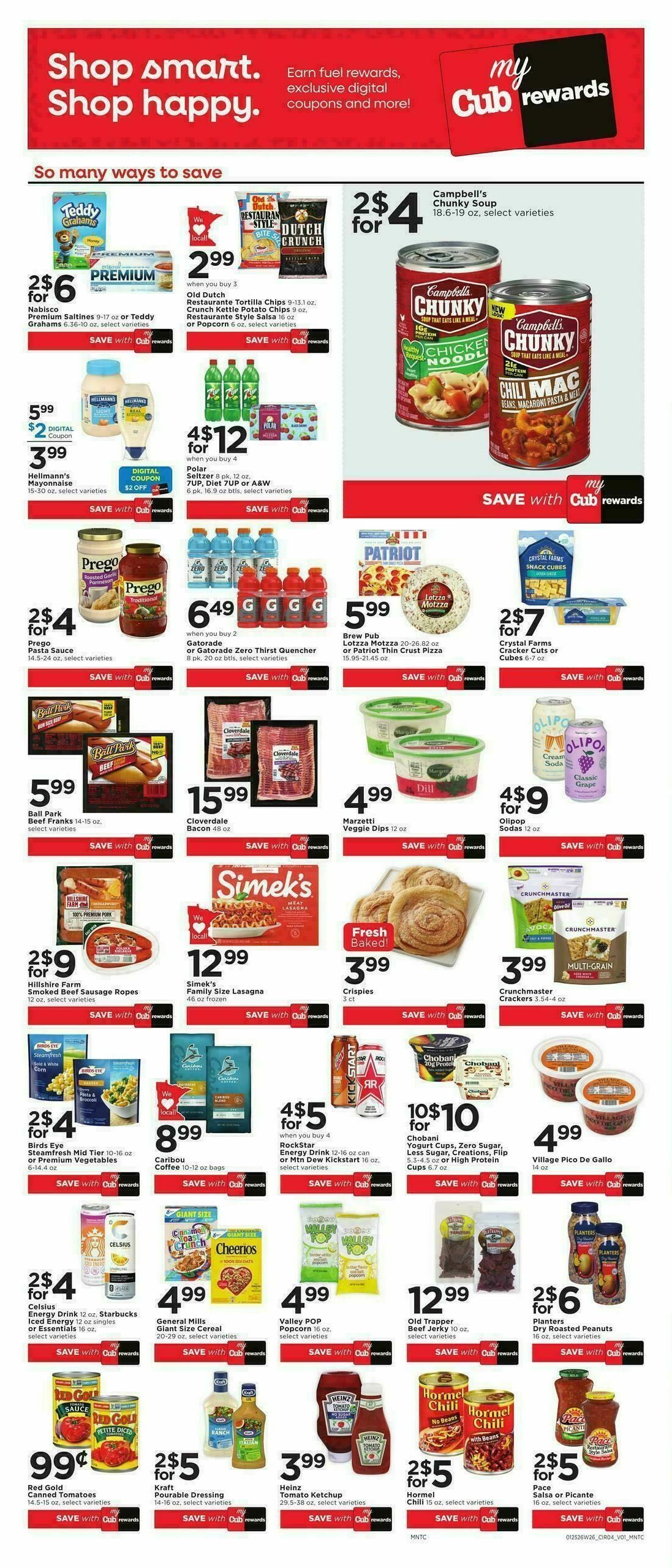 Cub Foods Weekly Ad from January 25