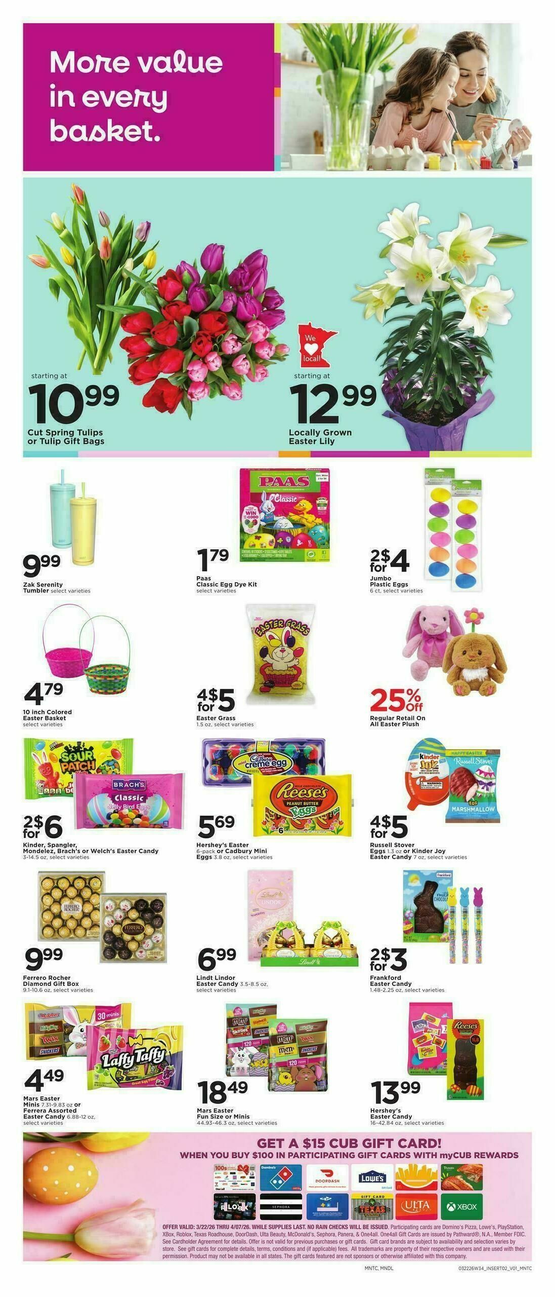 Cub Foods Weekly Ad from March 22