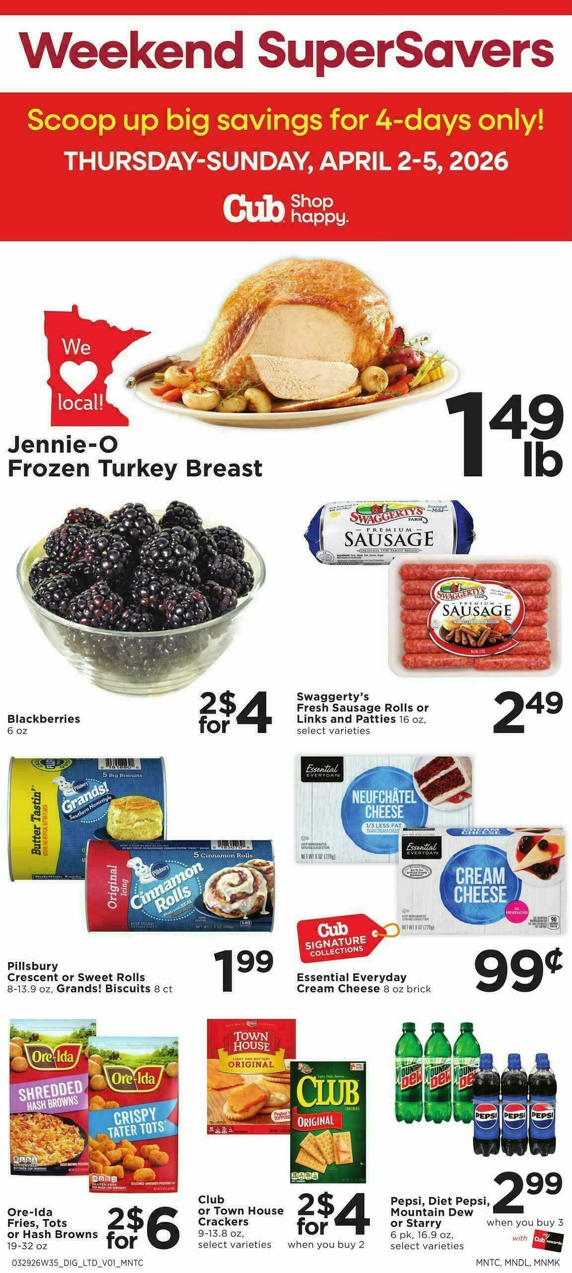 Cub Foods 4 Day Sale Weekly Ad from March 28