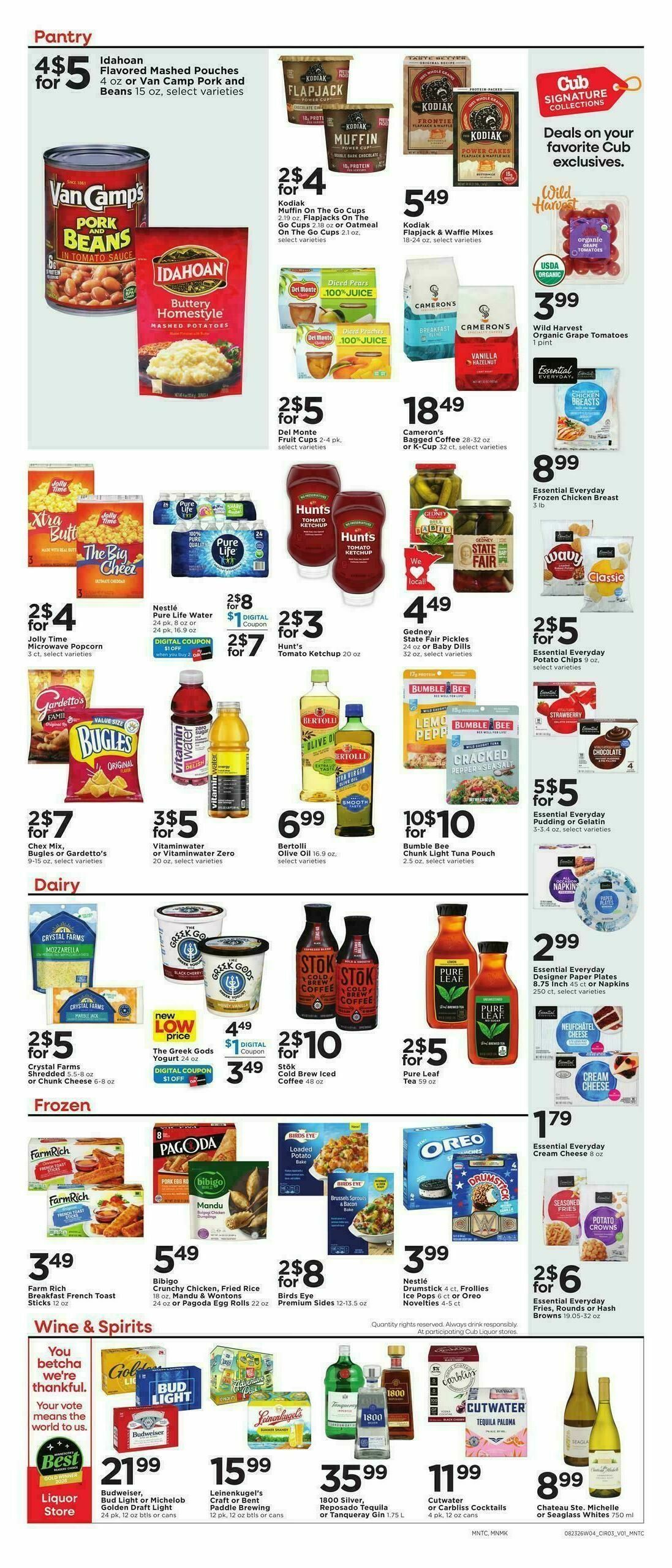 Cub Foods Weekly Ad from August 23