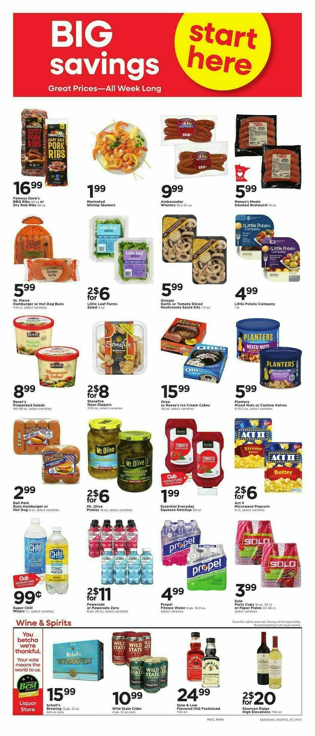 Cub Foods Weekly Ad from August 30