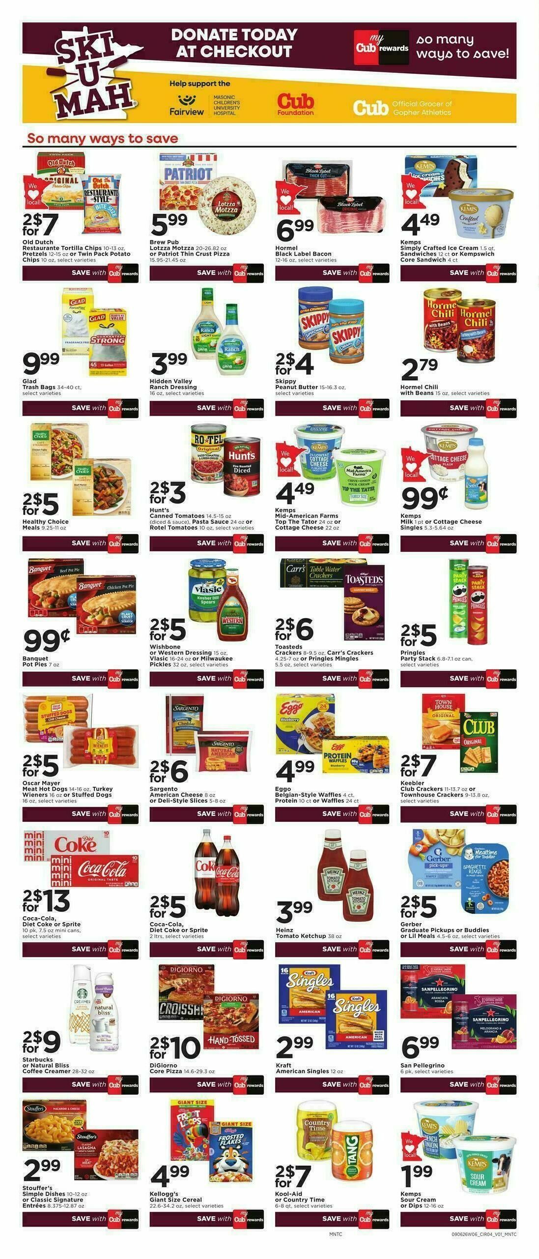 Cub Foods Weekly Ad from September 6