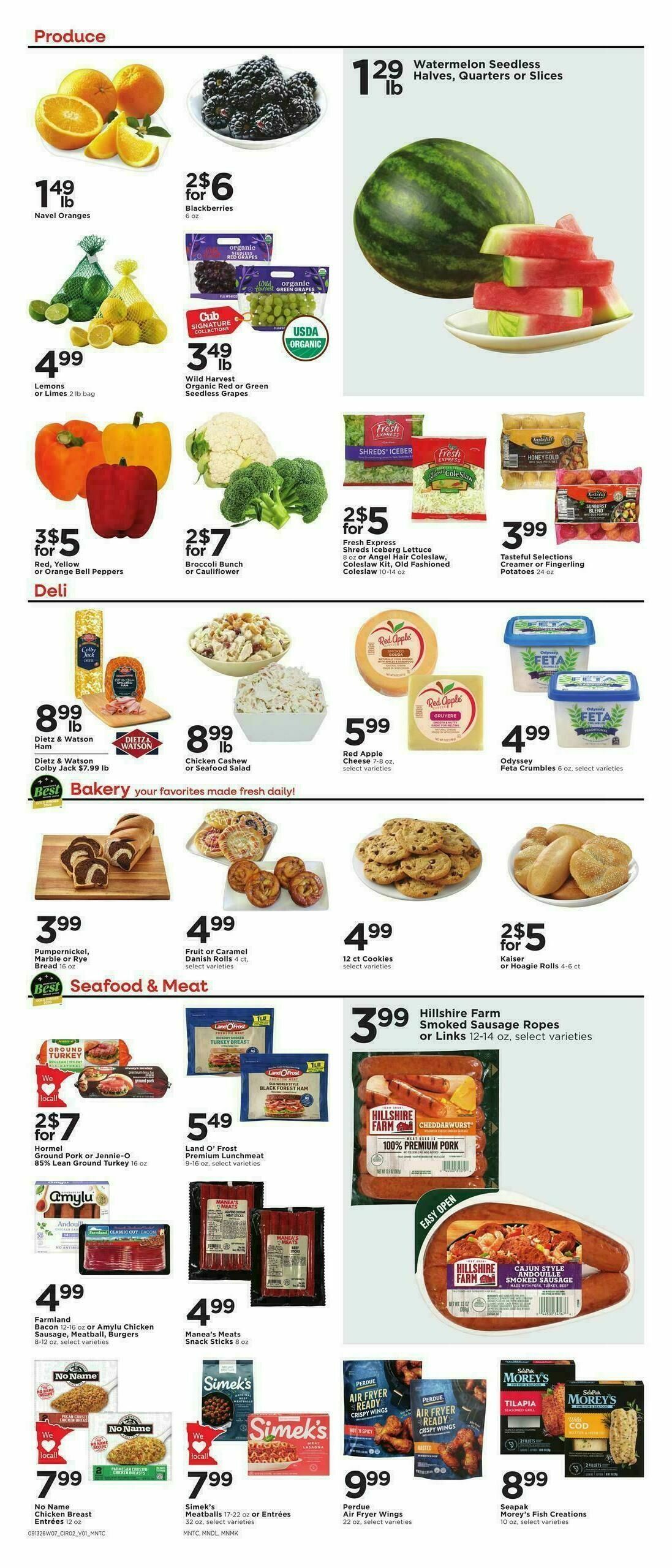 Cub Foods Weekly Ad from September 13