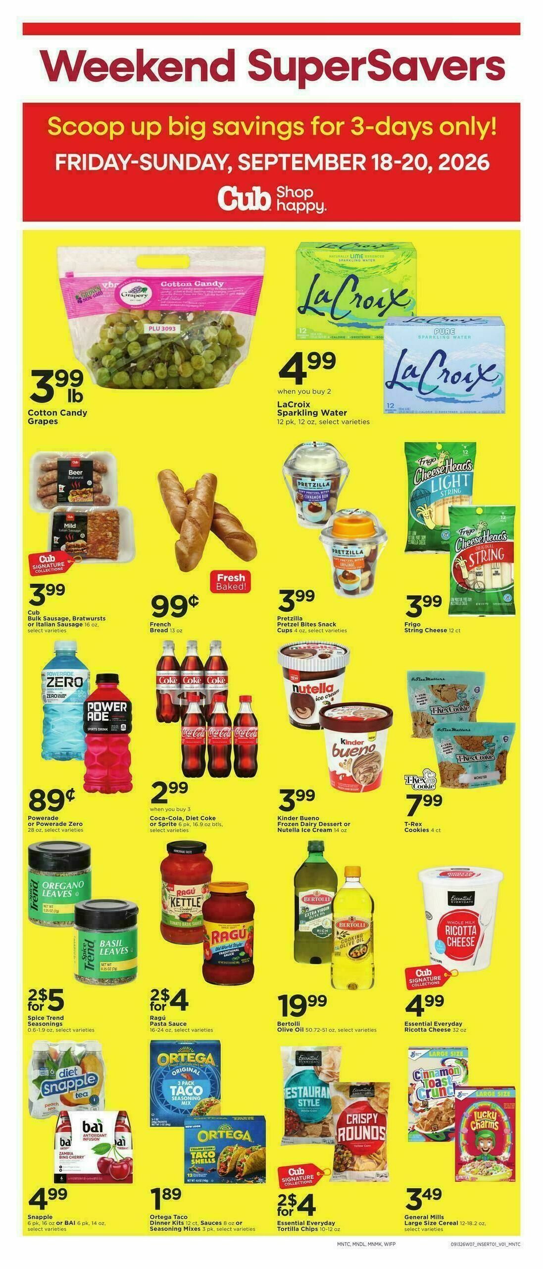 Cub Foods Weekly Ad from September 13