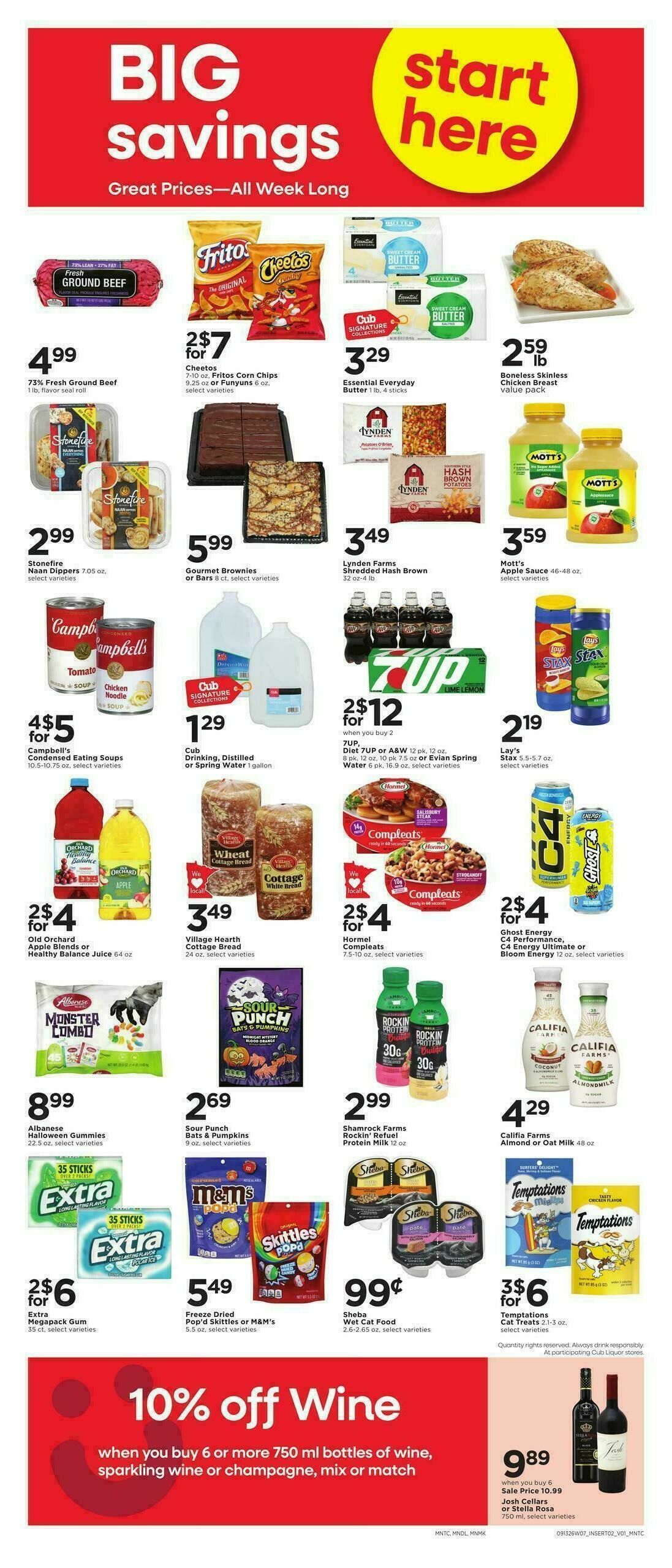 Cub Foods Weekly Ad from September 13