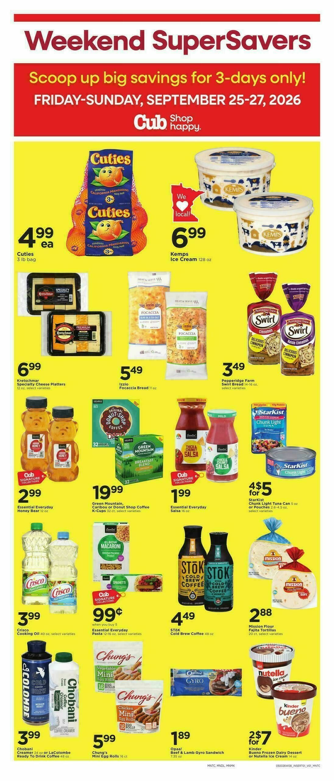 Cub Foods Weekly Ad from September 20