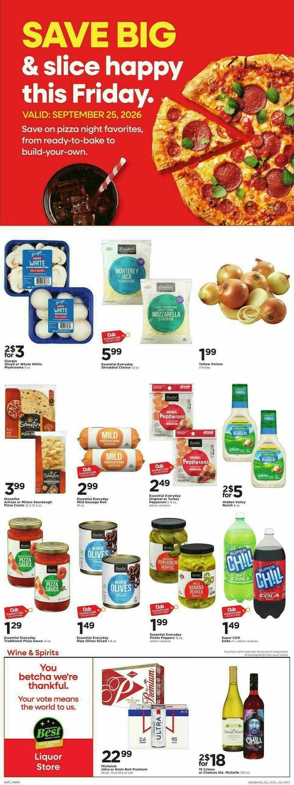 Cub Foods Weekly Ad from September 20