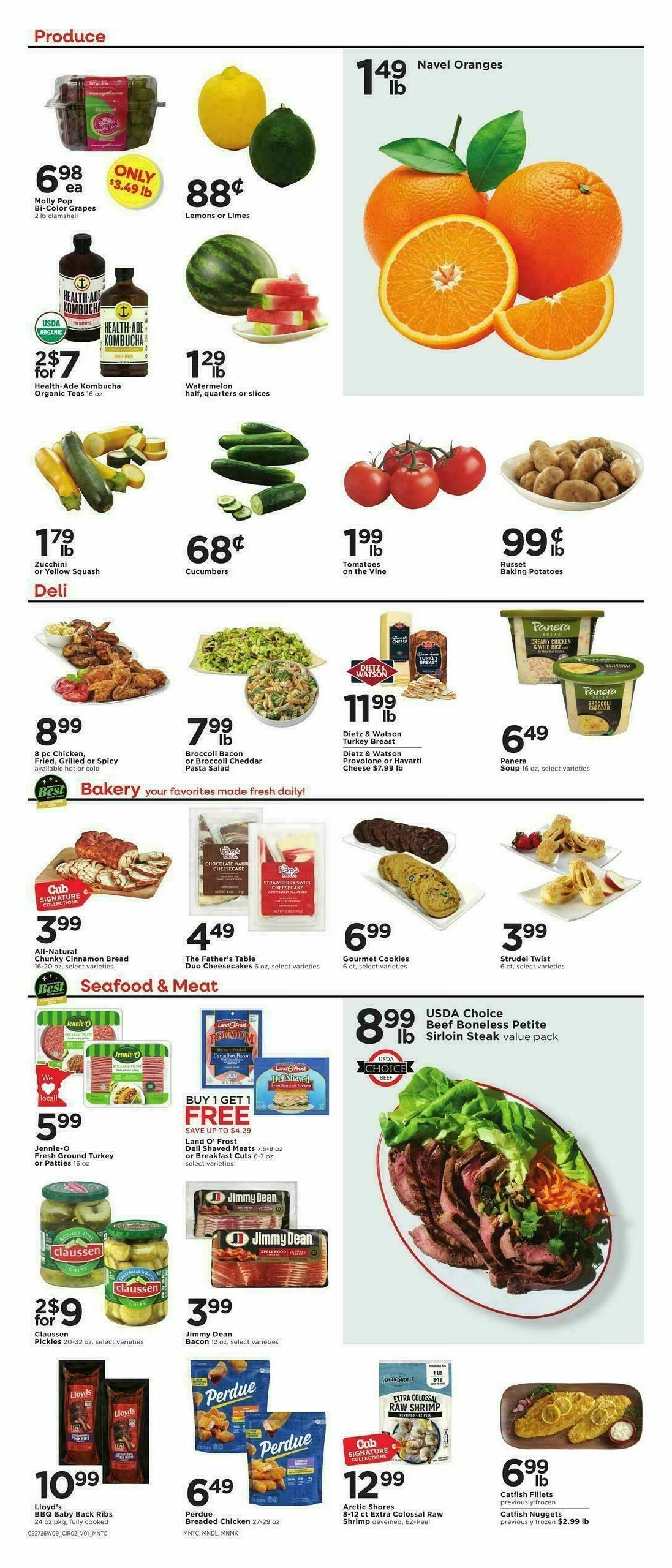 Cub Foods Weekly Ad from September 27