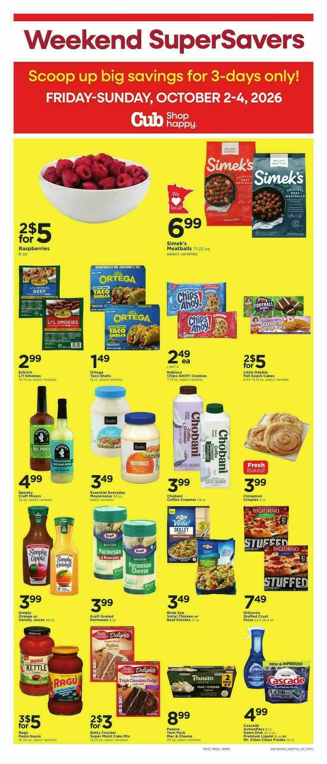 Cub Foods Weekly Ad from September 27
