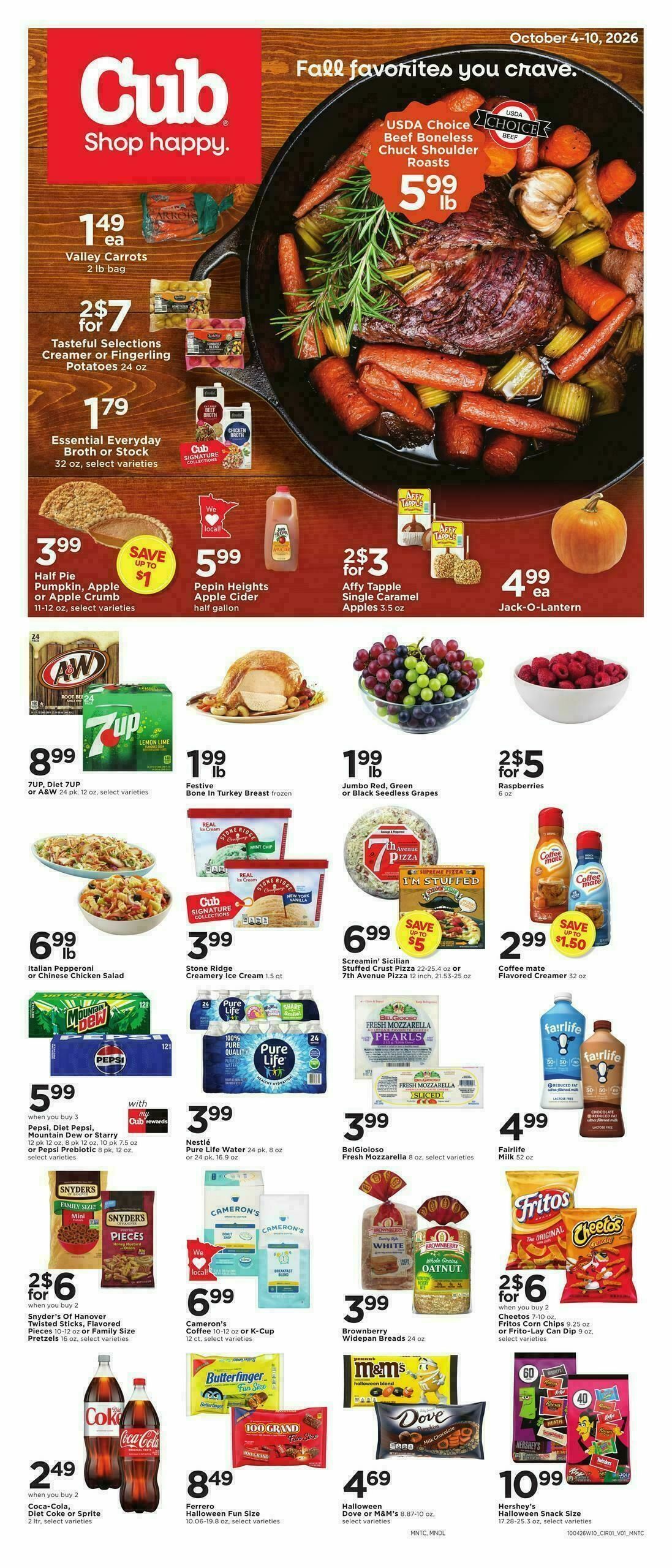 Cub Foods Weekly Ad from October 4