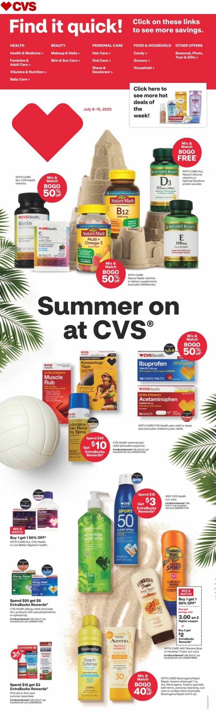 CVS Pharmacy Weekly Ad from July 9