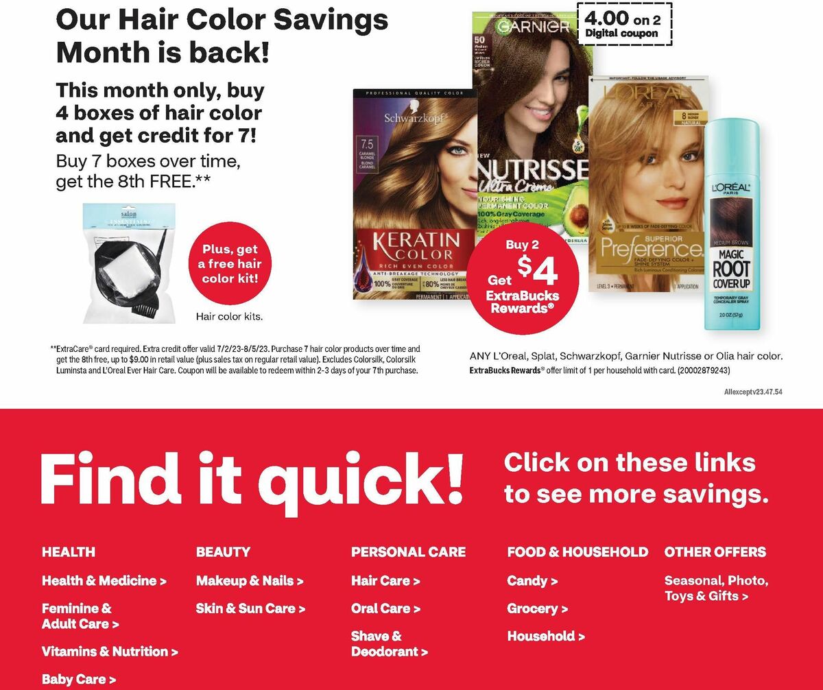 CVS Pharmacy Weekly Ad from July 9