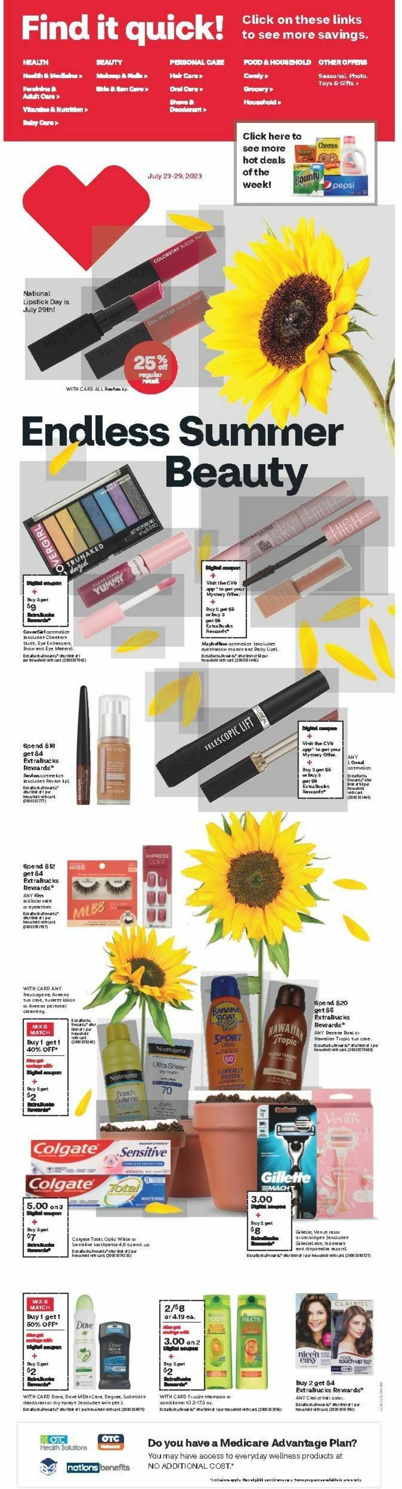 CVS Pharmacy Weekly Ad from July 23