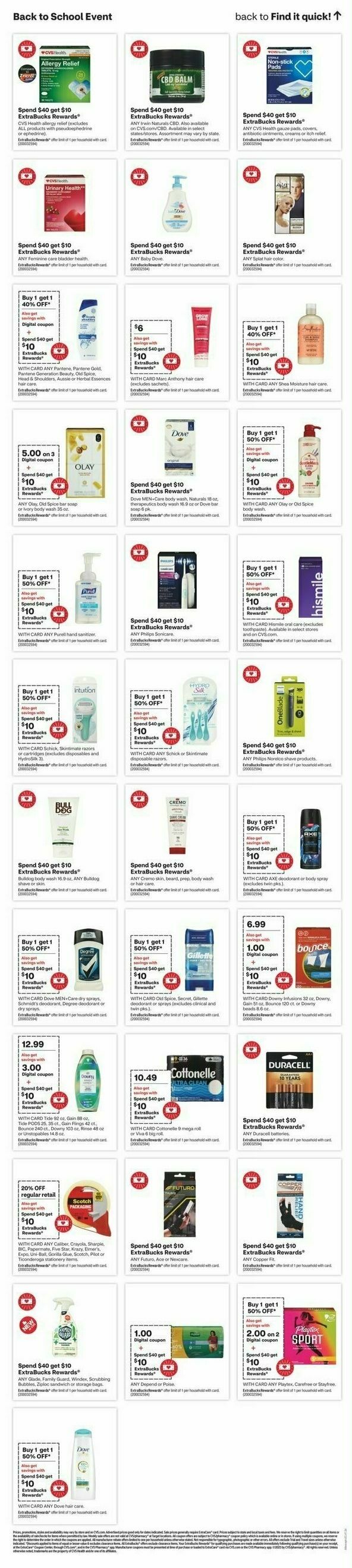 CVS Pharmacy Weekly Ad from August 6