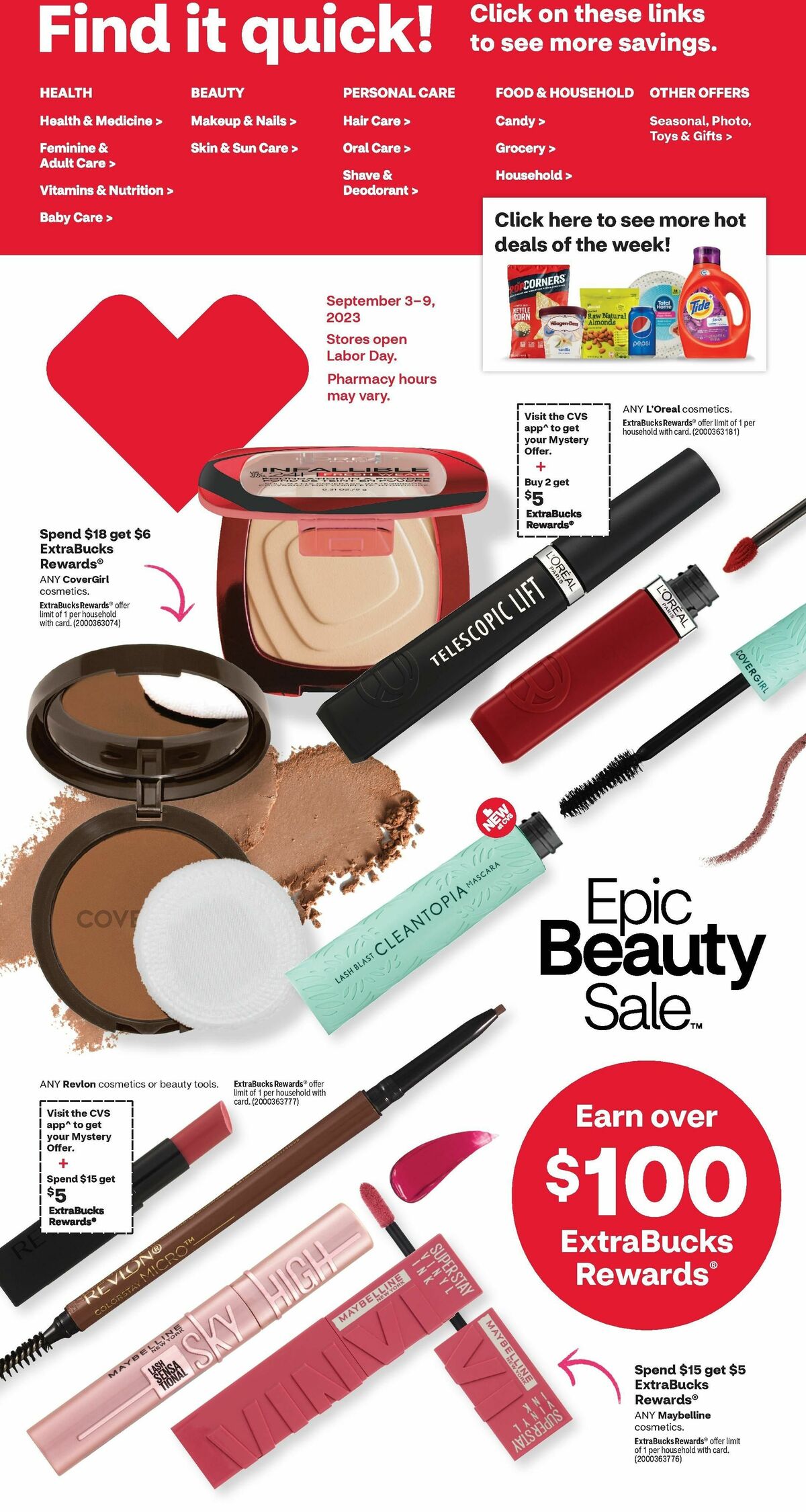 CVS Pharmacy Weekly Ad from September 3