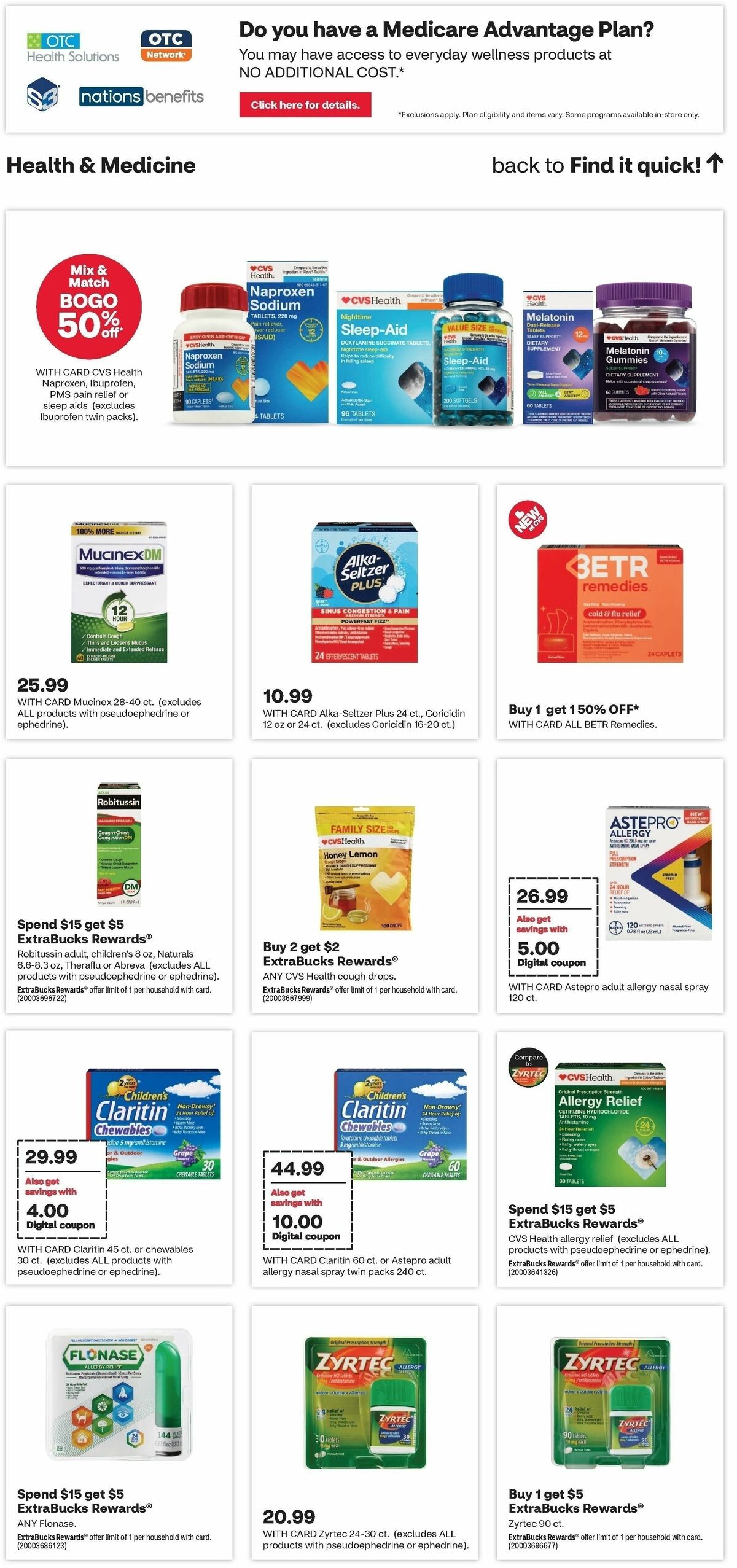 CVS Pharmacy Weekly Ad from September 3