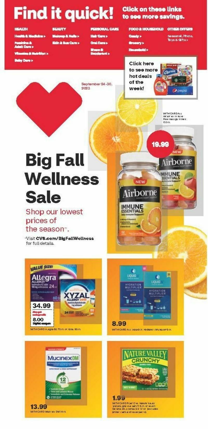 CVS Pharmacy Weekly Ad from September 24