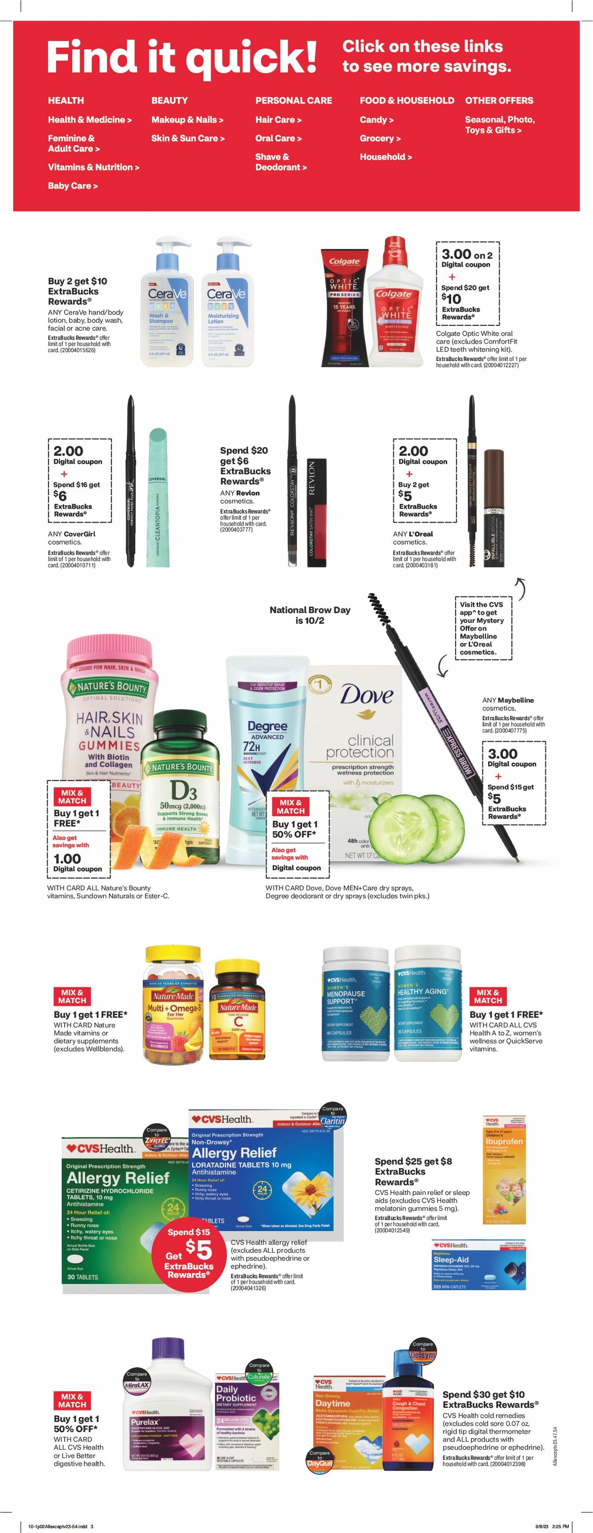 CVS Pharmacy Weekly Ad from October 1