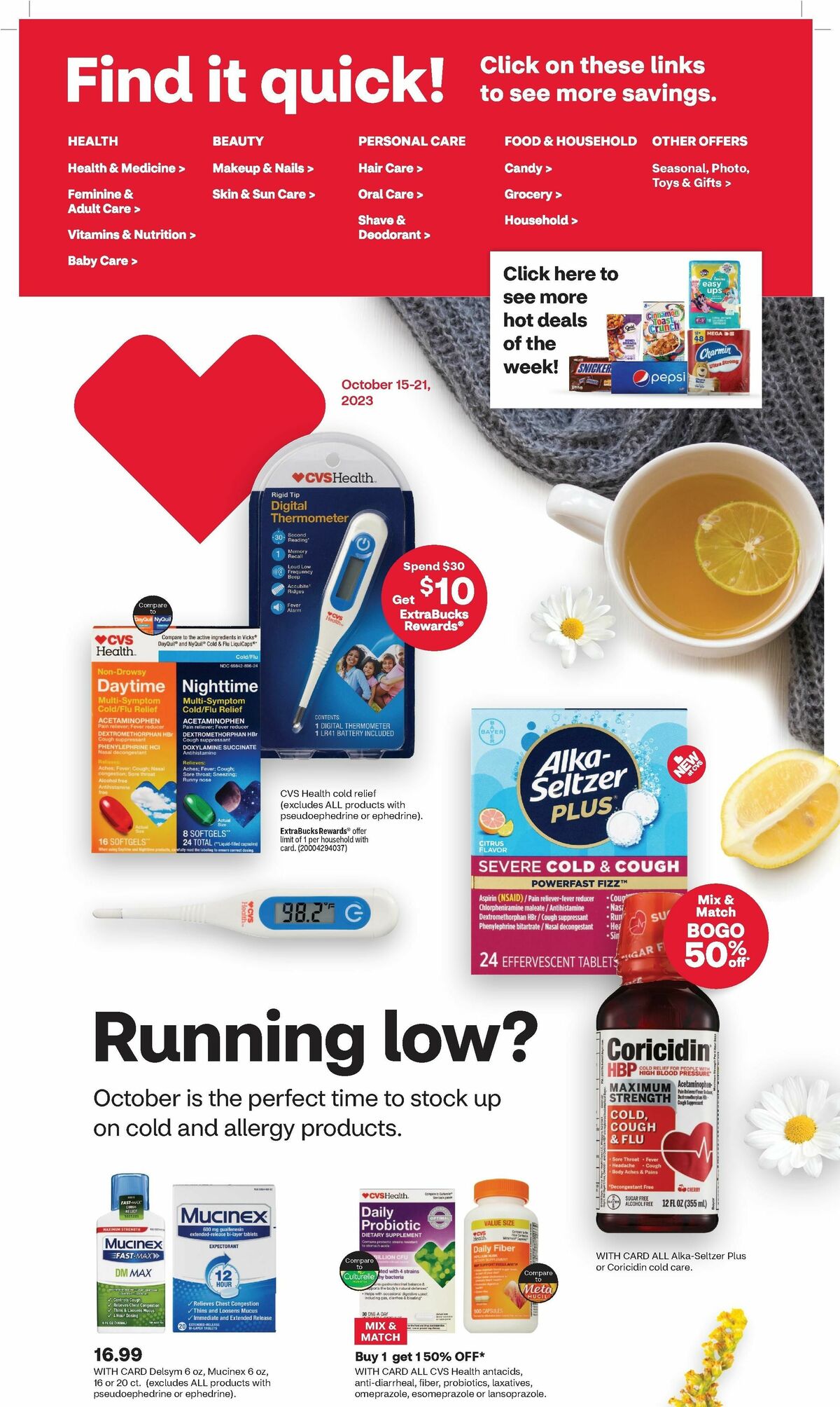 CVS Pharmacy Weekly Ad from October 15