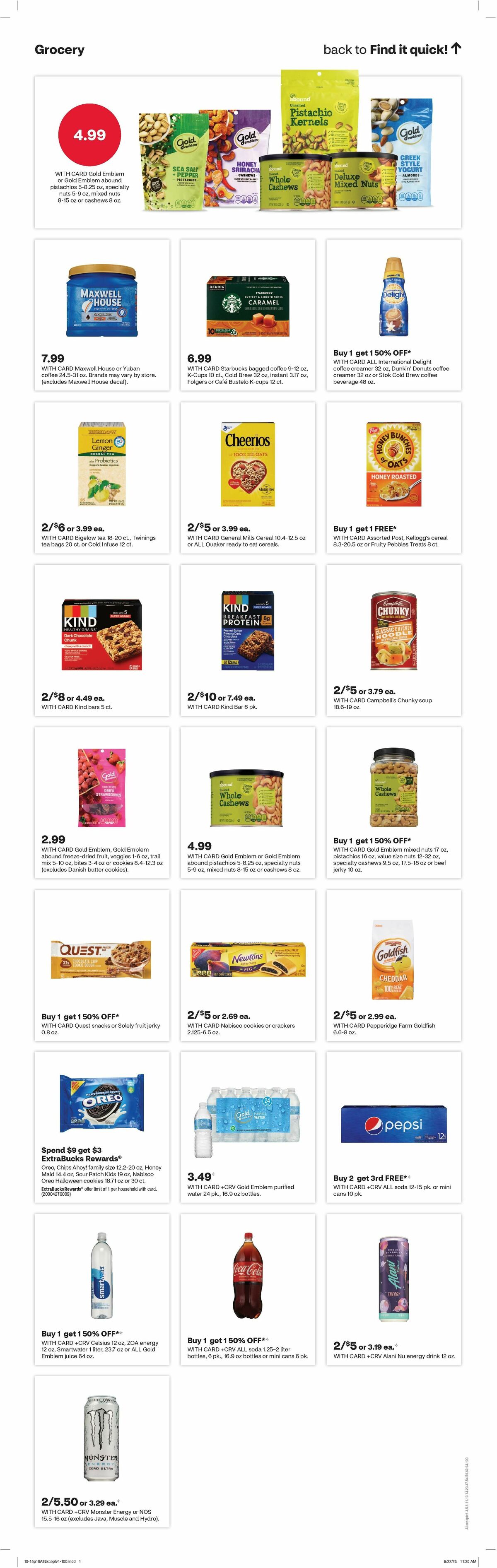 CVS Pharmacy Weekly Ad from October 15