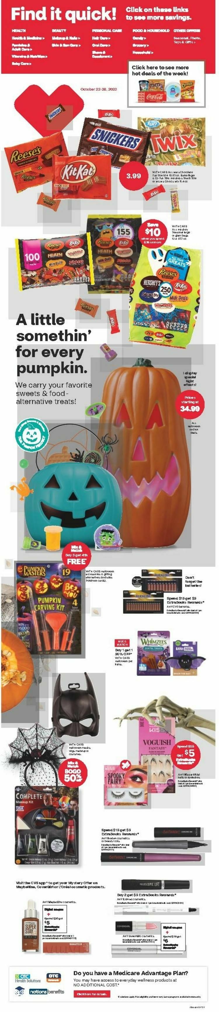 CVS Pharmacy Weekly Ad from October 22