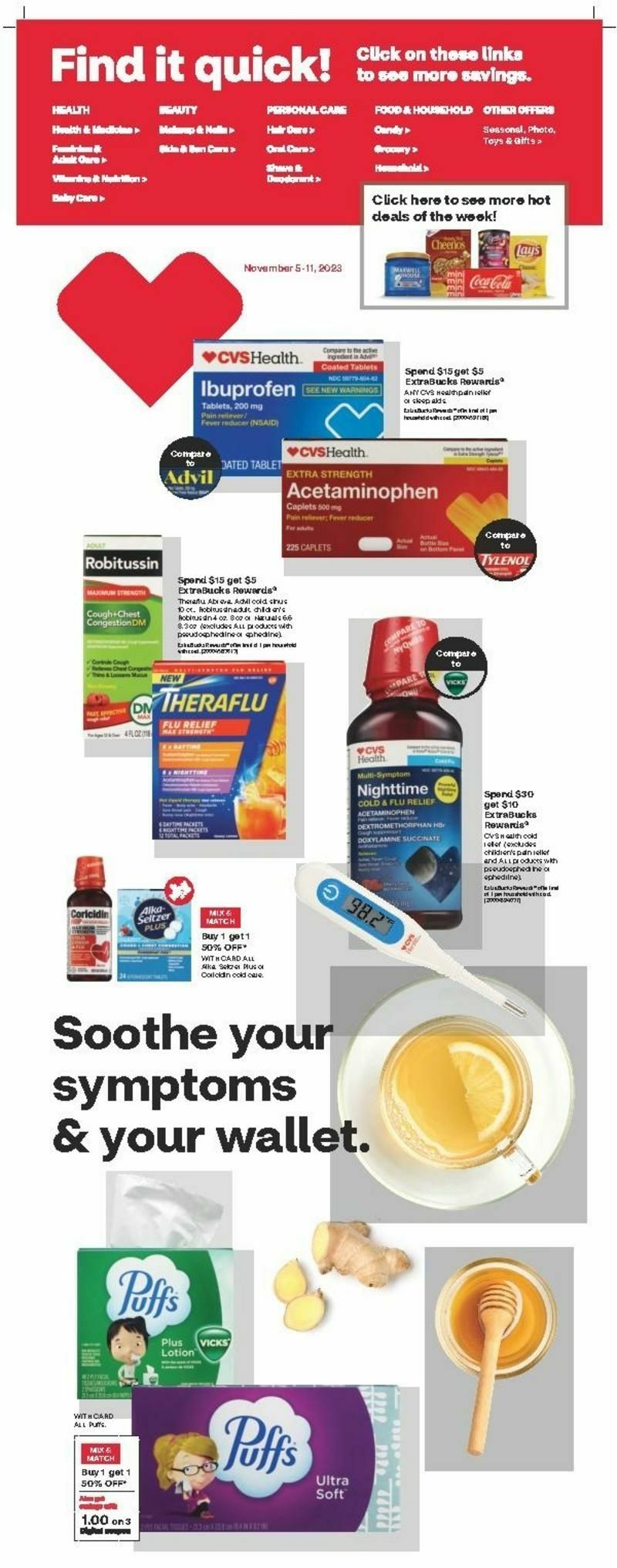 CVS Pharmacy Weekly Ad from November 5