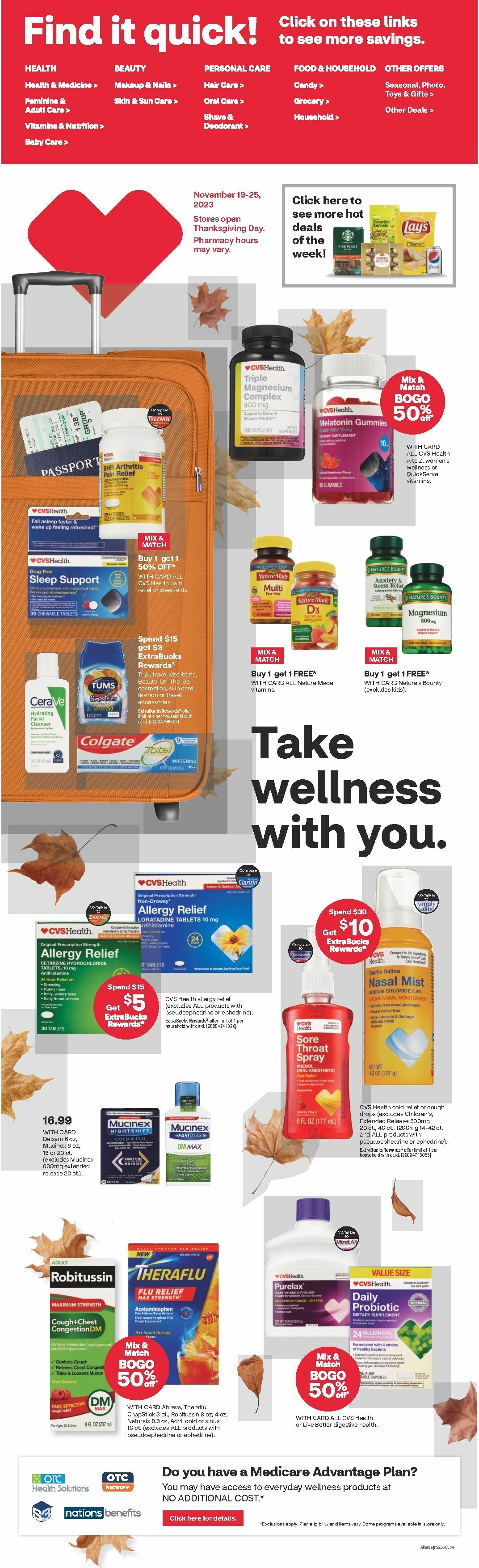 CVS Pharmacy Weekly Ad from November 19