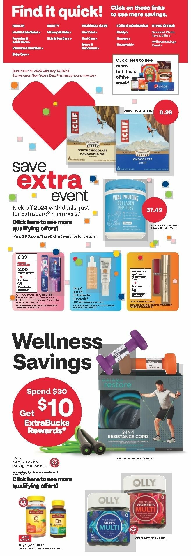 CVS Pharmacy Weekly Ad from January 7