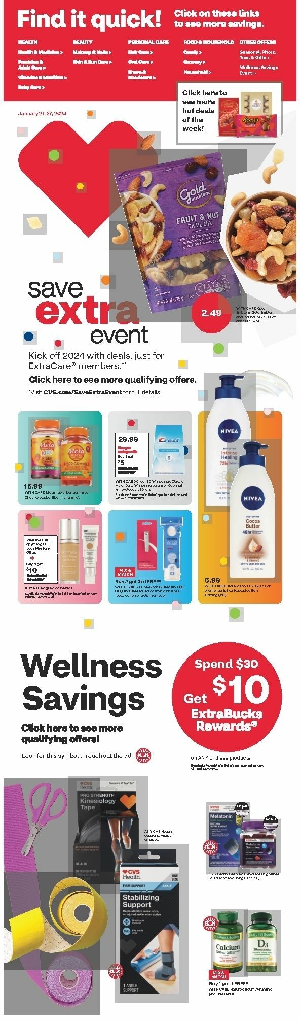 CVS Pharmacy Weekly Ad from January 21