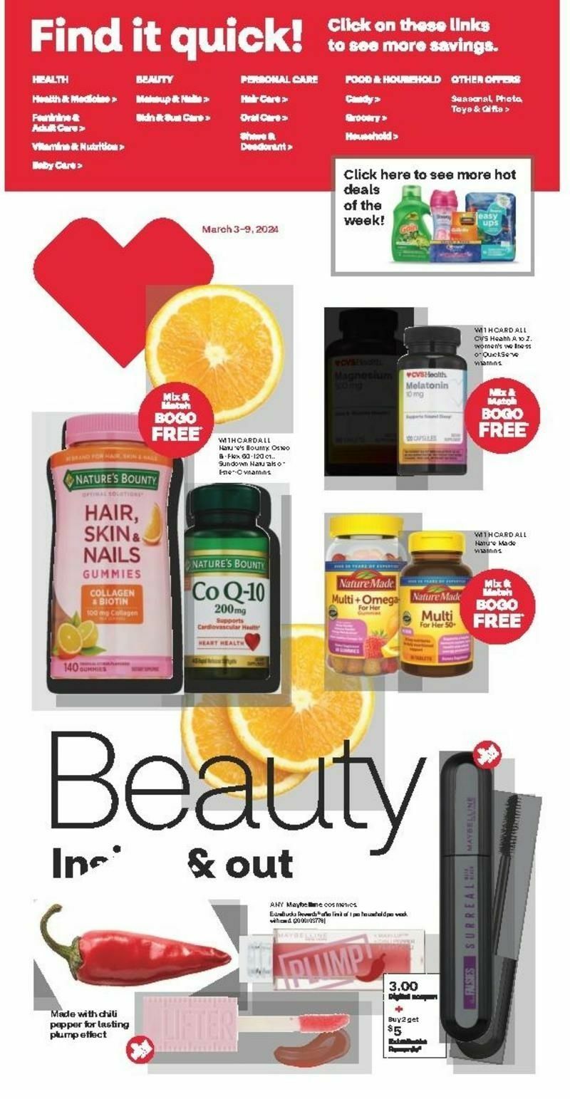 CVS Pharmacy Weekly Ad from March 3