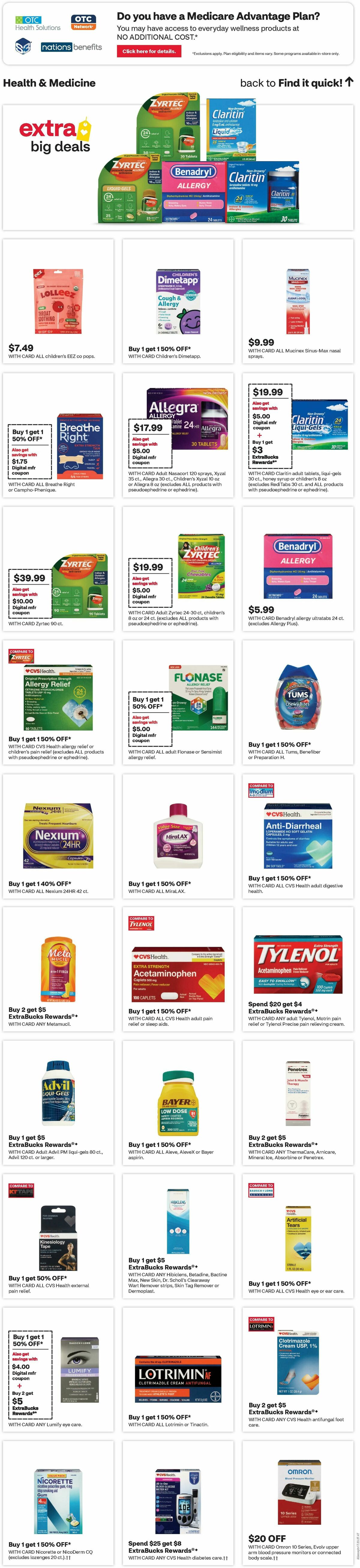 CVS Pharmacy Weekly Ad from April 20