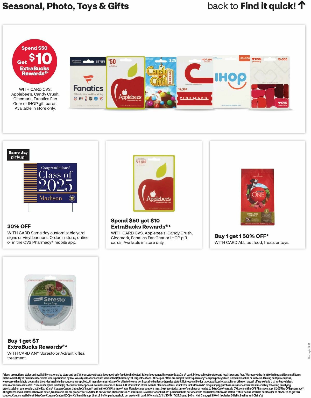 CVS Pharmacy Weekly Ad from May 11
