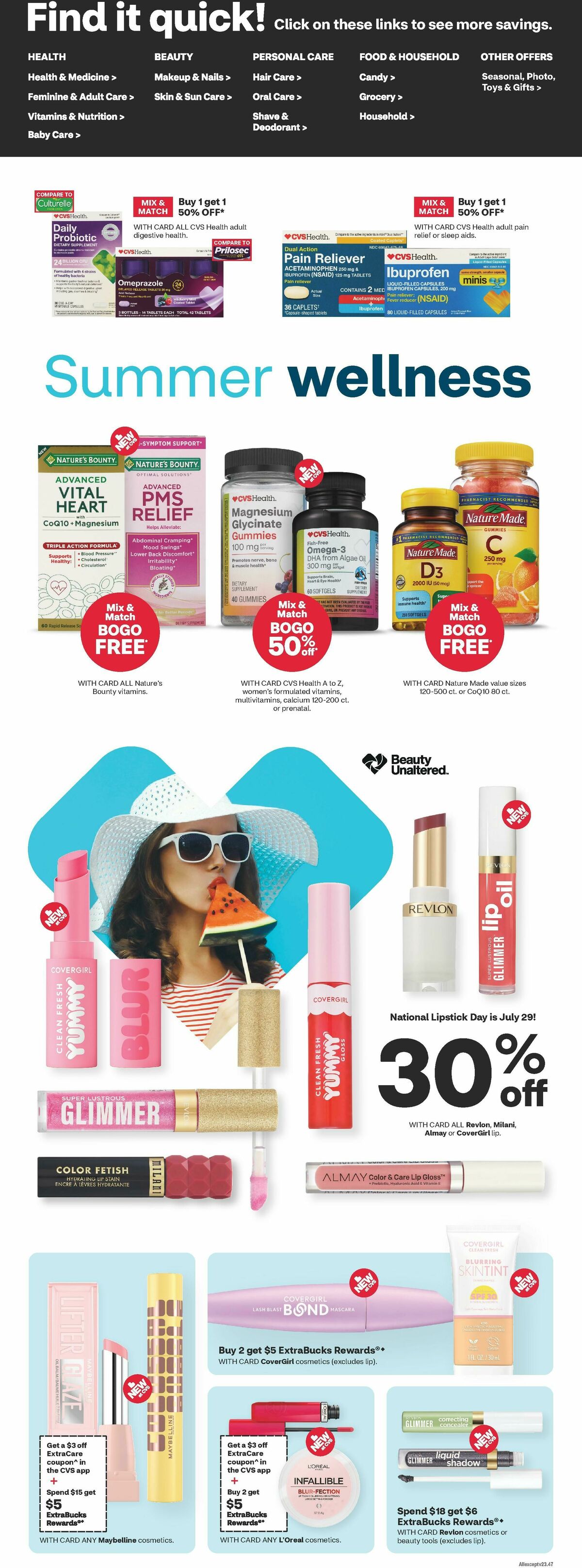 CVS Pharmacy Weekly Ad from July 20